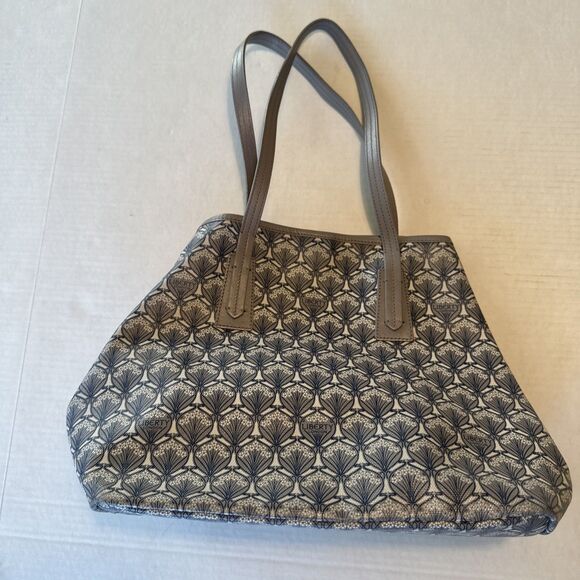 Liberty of London Grey Blue Marlborough Handbag Purse Iphis Tote HTF - Picture 4 of 9